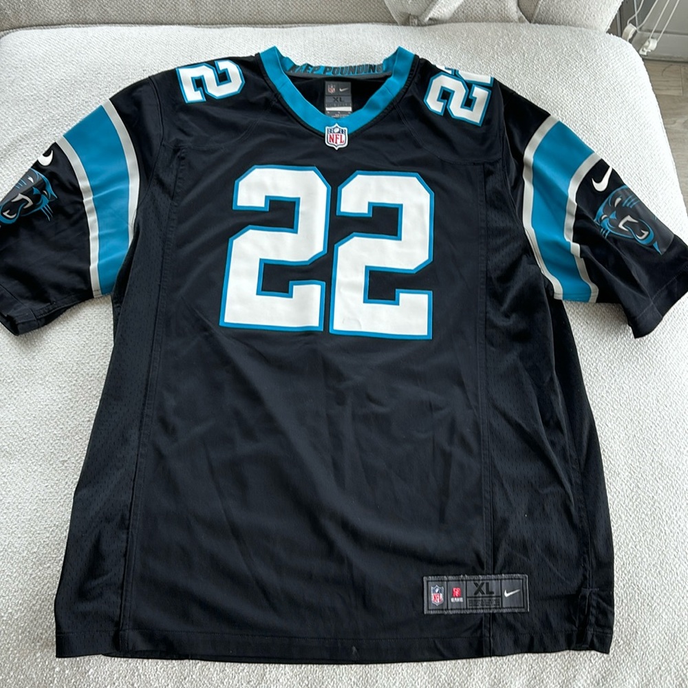 XL authentic Christian McCaffrey jersey